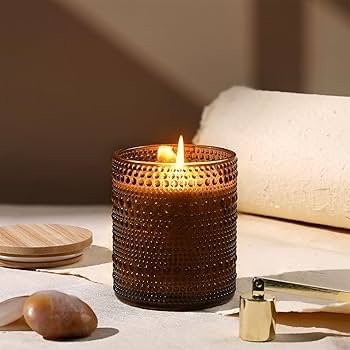14 oz Double-Wick Amber Jar